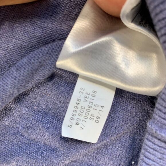 Banana Republic Sweater Mens XL Purple Luxury Blend Silk Cashmere Pullover‎ - Picture 9 of 12